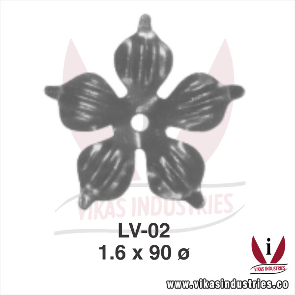 wrought iron leaves flowers