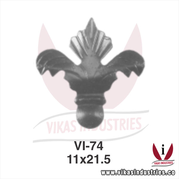 wrought iron leaves flowers