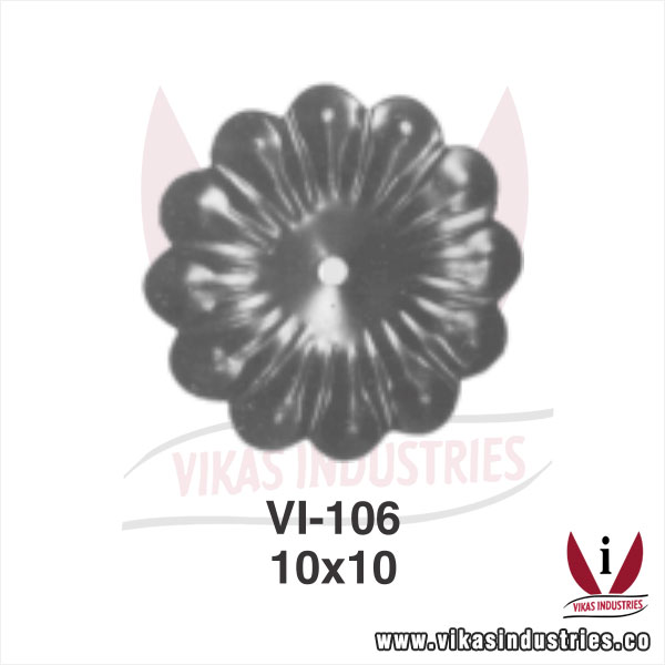 wrought iron leaves flowers