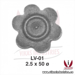 <p>wrought iron leaves flowers</p>