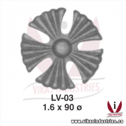 wrought iron leaves flowers