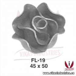 <p>wrought iron leaves flowers</p>