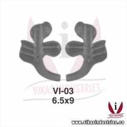 <p>wrought iron leaves flowers</p>