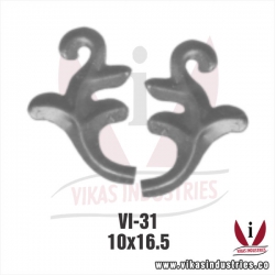 <p>wrought iron leaves flowers</p>