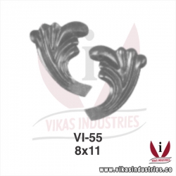 wrought iron leaves flowers