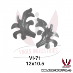 wrought iron leaves flowers
