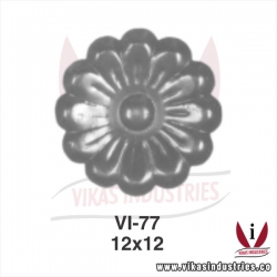 wrought iron leaves flowers
