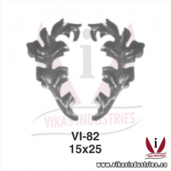 wrought iron leaves flowers
