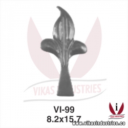 wrought iron leaves flowers