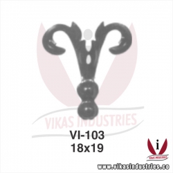 <p>wrought iron leaves flowers</p>