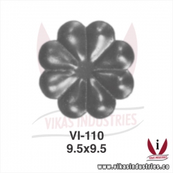 wrought iron leaves flowers