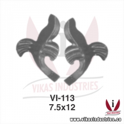 <p>wrought iron leaves flowers</p>