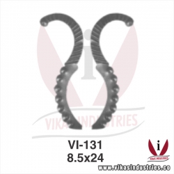 <p>wrought iron leaves flowers</p>