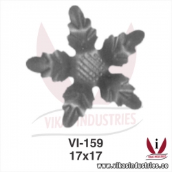 wrought iron leaves flowers