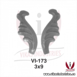 <p>wrought iron leaves flowers</p>