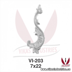 <p>wrought iron leaves flowers</p>