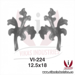 <p>wrought iron leaves flowers</p>
