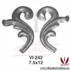 <p>wrought iron leaves flowers</p>