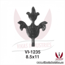 wrought iron leaves flowers