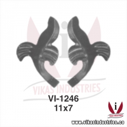 <p>wrought iron leaves flowers</p>