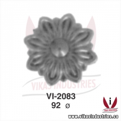 <p>wrought iron leaves flowers</p>