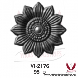<p>wrought iron leaves flowers</p>
