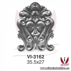 <p>wrought iron leaves flowers</p>